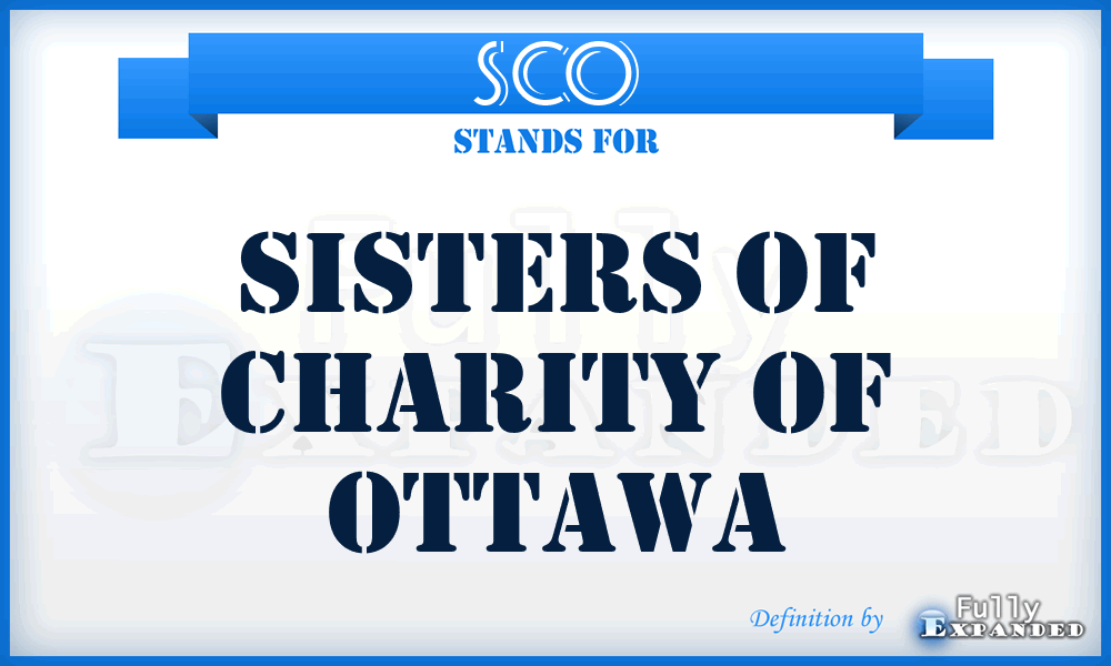 SCO - Sisters of Charity of Ottawa