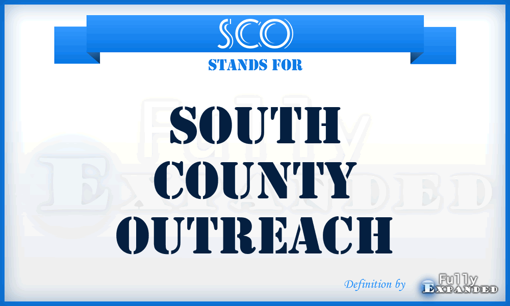 SCO - South County Outreach