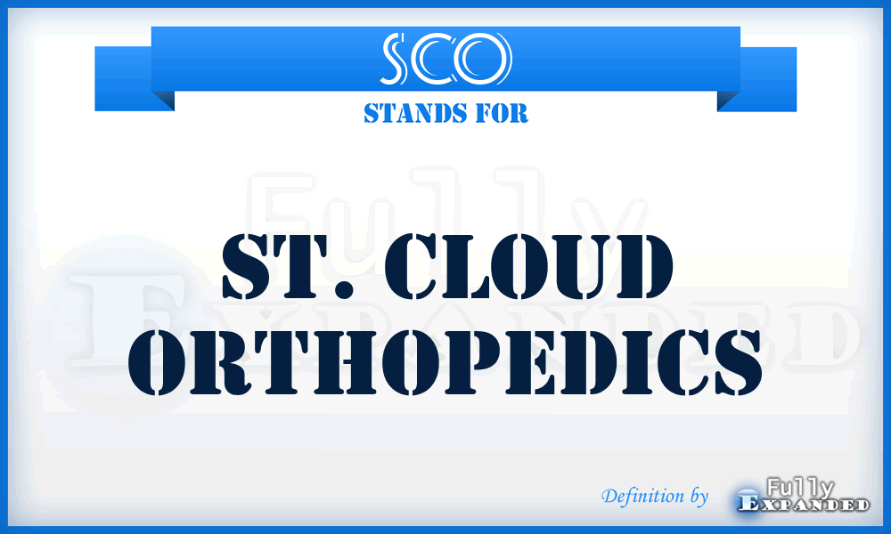 SCO - St. Cloud Orthopedics