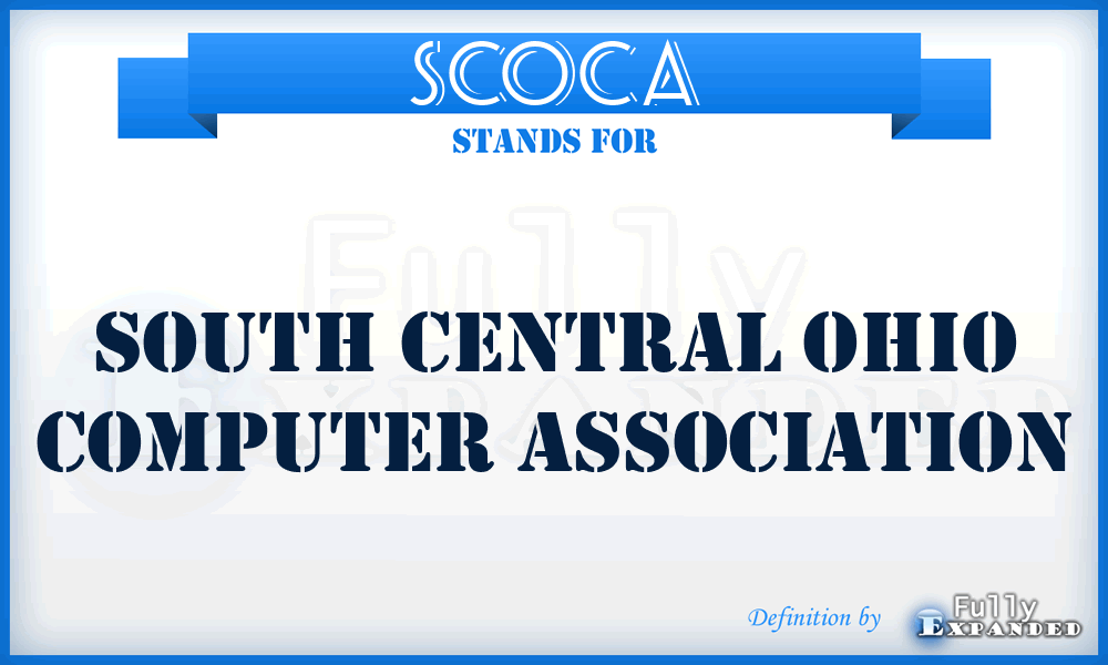 SCOCA - South Central Ohio Computer Association