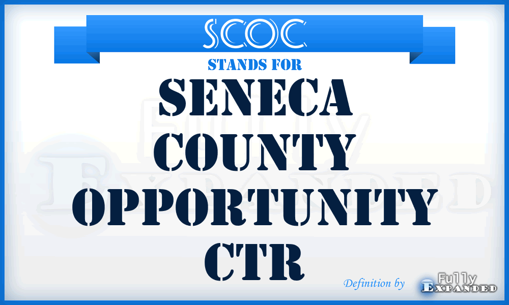 SCOC - Seneca County Opportunity Ctr