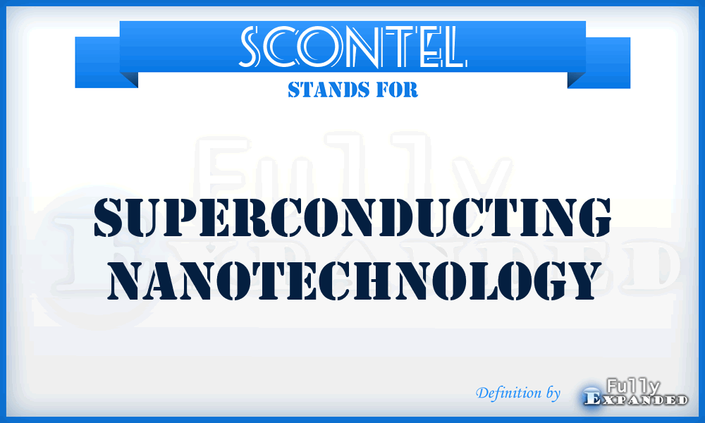 SCONTEL - Superconducting nanotechnology