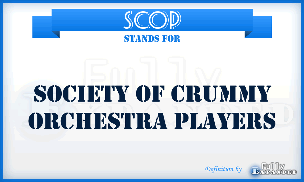 SCOP - Society of Crummy Orchestra Players