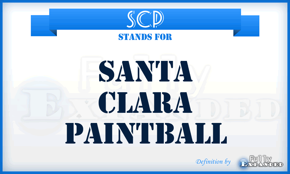 SCP - Santa Clara Paintball