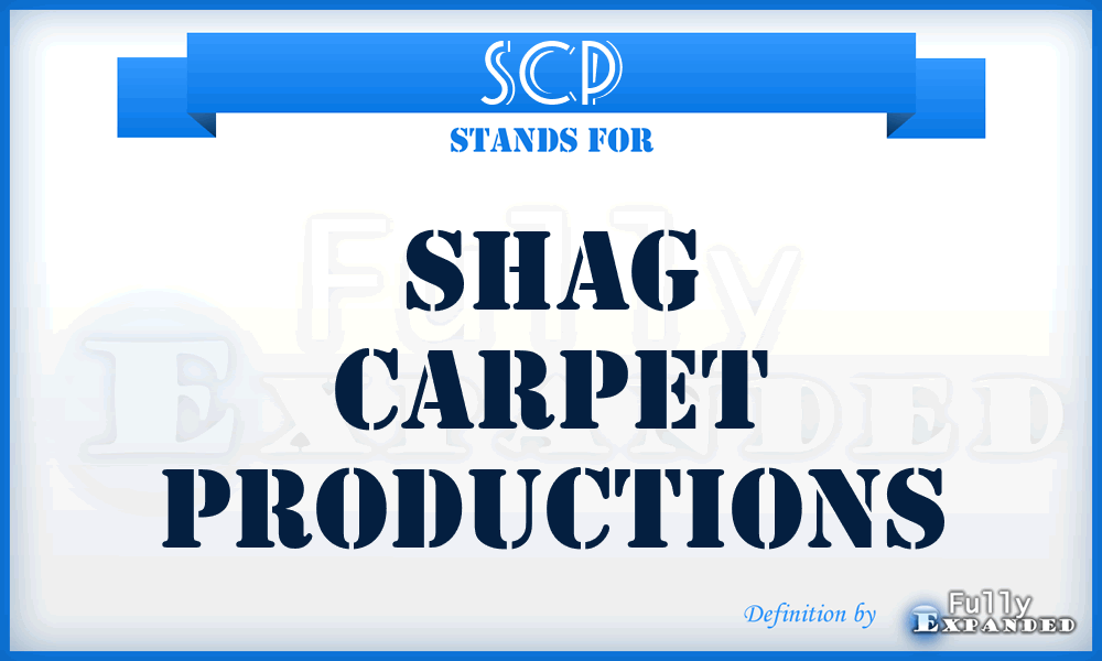 SCP - Shag Carpet Productions