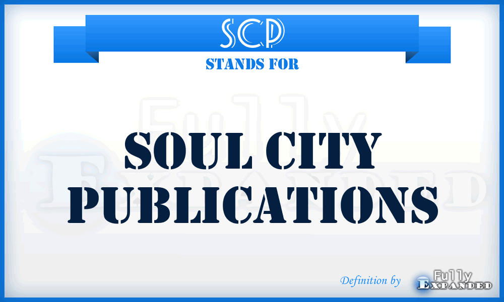 SCP - Soul City Publications