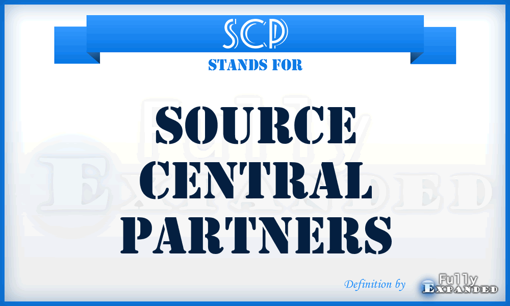 SCP - Source Central Partners