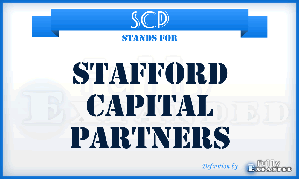 SCP - Stafford Capital Partners