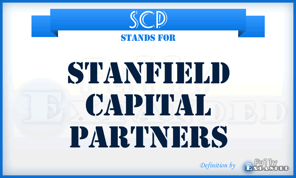 SCP - Stanfield Capital Partners