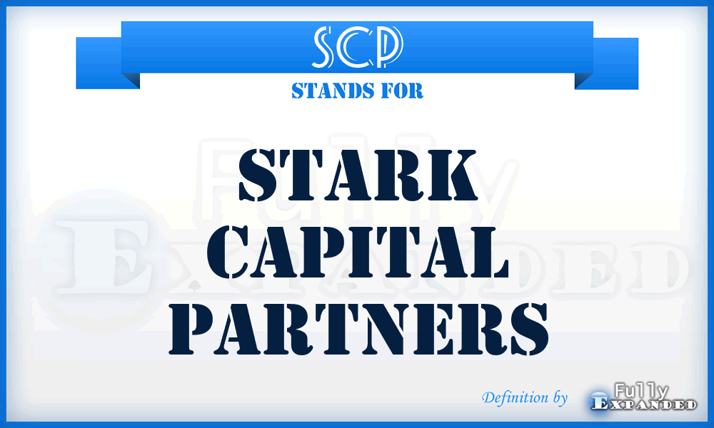 SCP - Stark Capital Partners