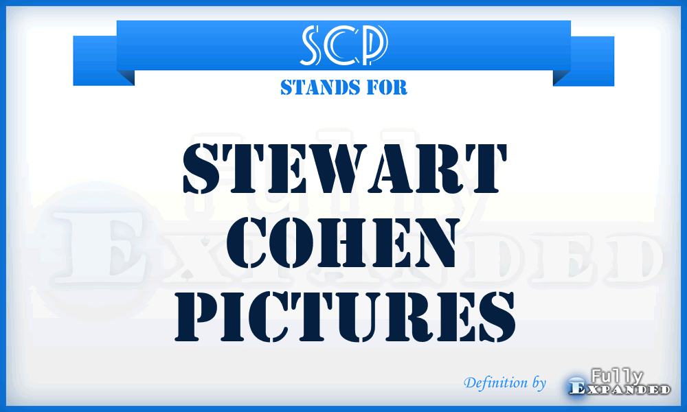 SCP - Stewart Cohen Pictures