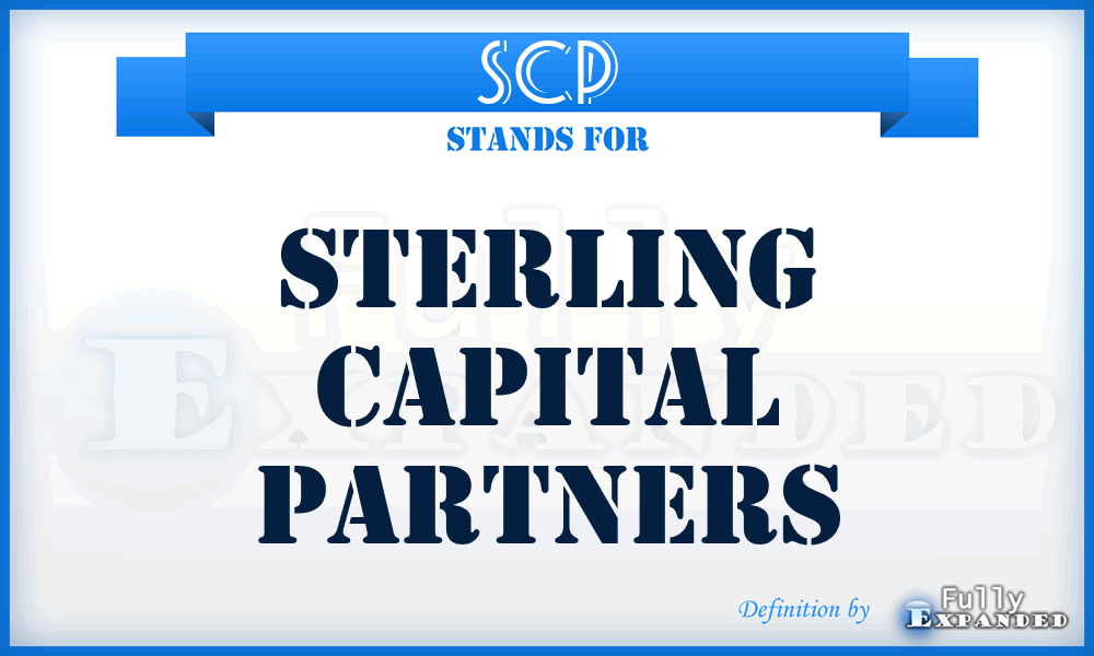 SCP - Sterling Capital Partners