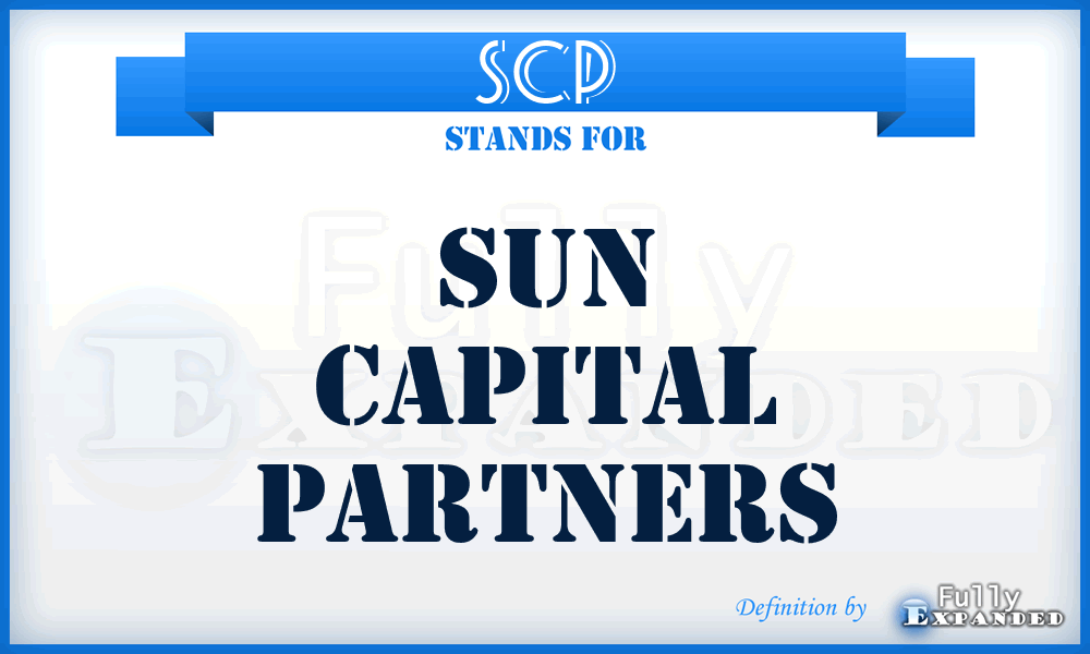 SCP - Sun Capital Partners