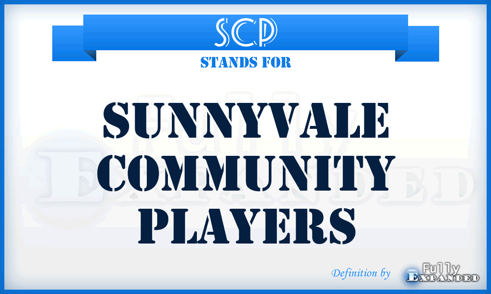 SCP - Sunnyvale Community Players