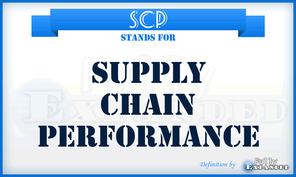 SCP - Supply Chain Performance