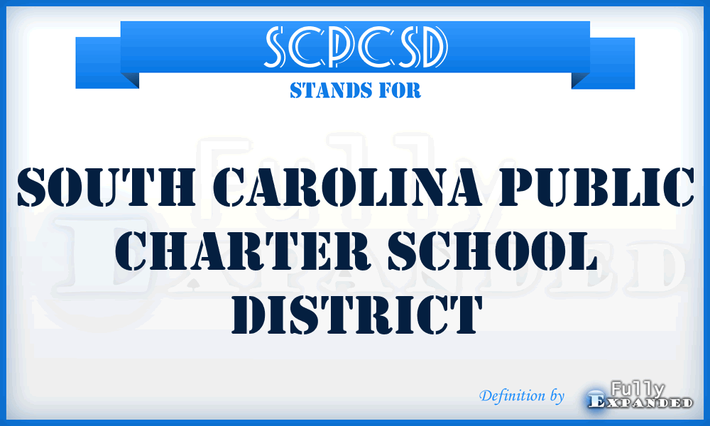 SCPCSD - South Carolina Public Charter School District