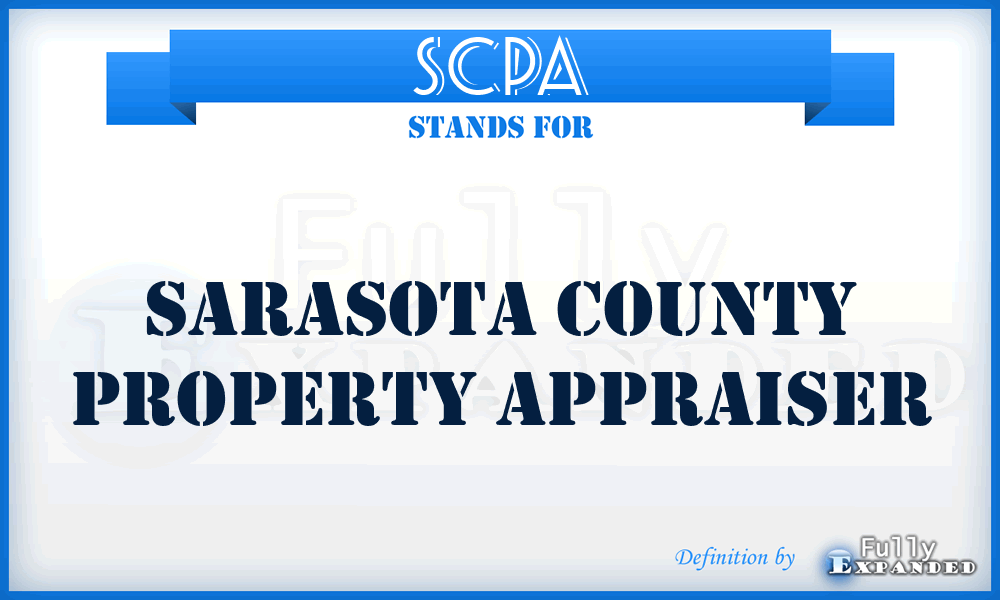 SCPA - Sarasota County Property Appraiser