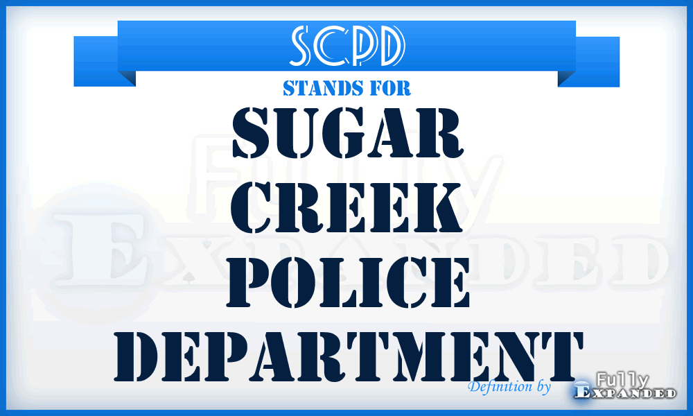 SCPD - Sugar Creek Police Department