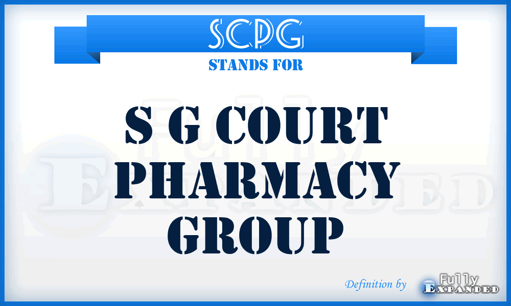 SCPG - S g Court Pharmacy Group