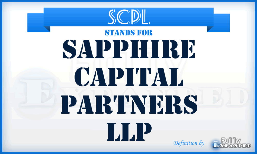 SCPL - Sapphire Capital Partners LLP