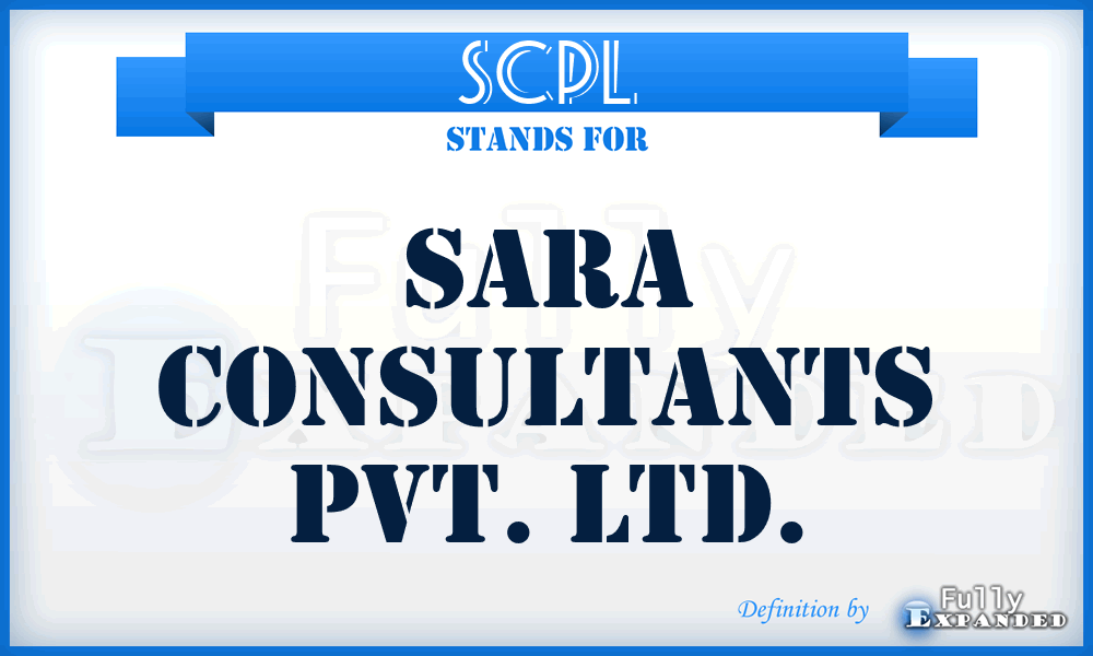 SCPL - Sara Consultants Pvt. Ltd.