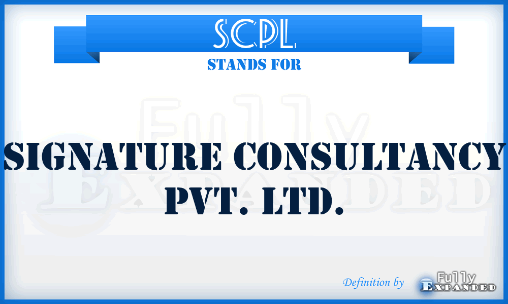 SCPL - Signature Consultancy Pvt. Ltd.