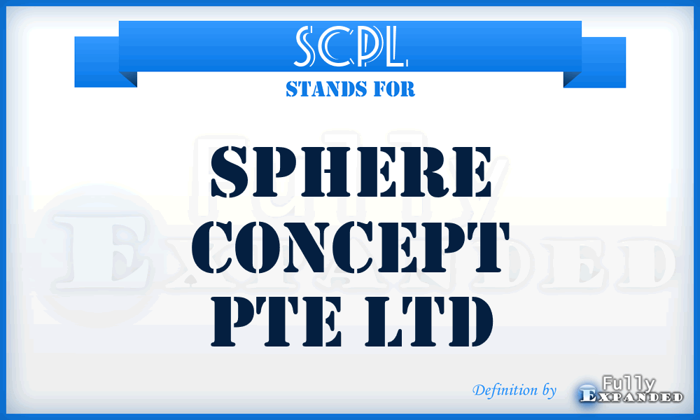 SCPL - Sphere Concept Pte Ltd