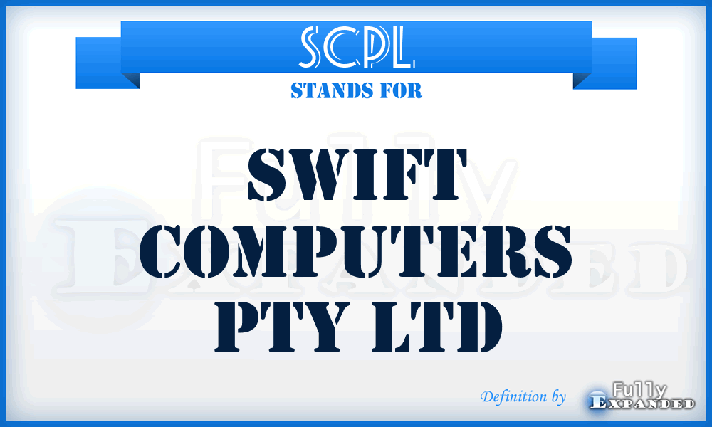 SCPL - Swift Computers Pty Ltd