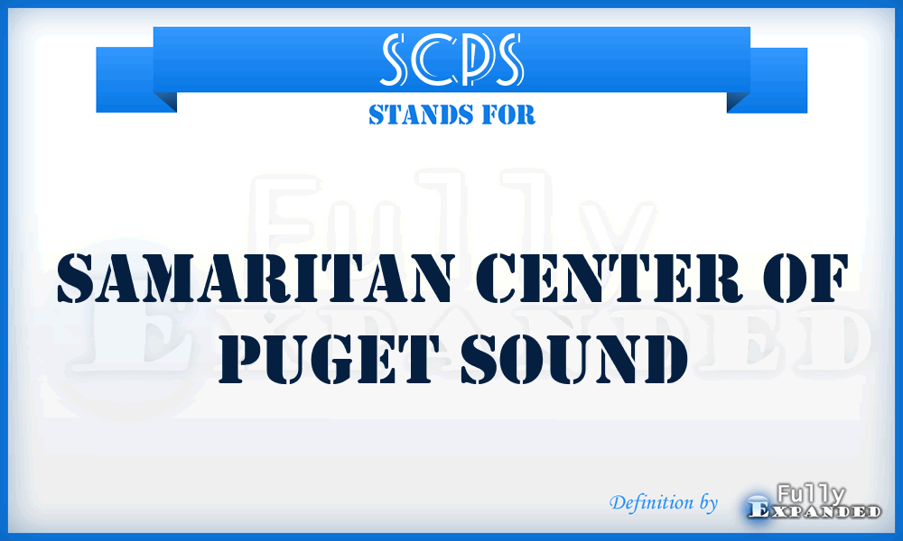 SCPS - Samaritan Center of Puget Sound