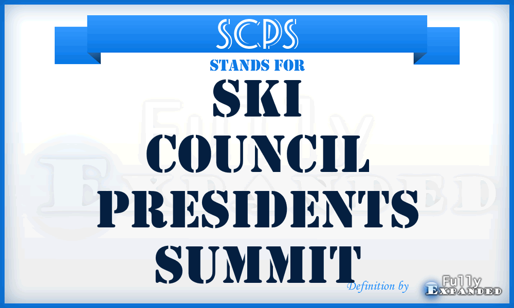 SCPS - Ski Council Presidents Summit