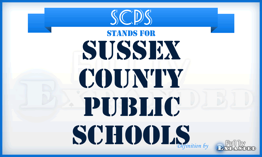 SCPS - Sussex County Public Schools