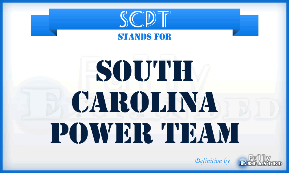 SCPT - South Carolina Power Team