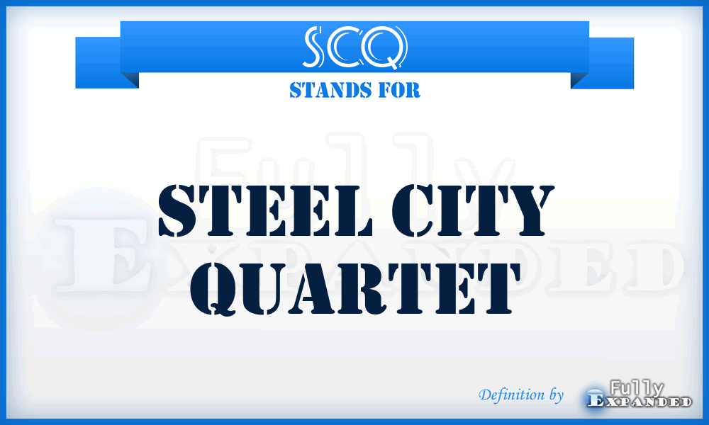 SCQ - Steel City Quartet