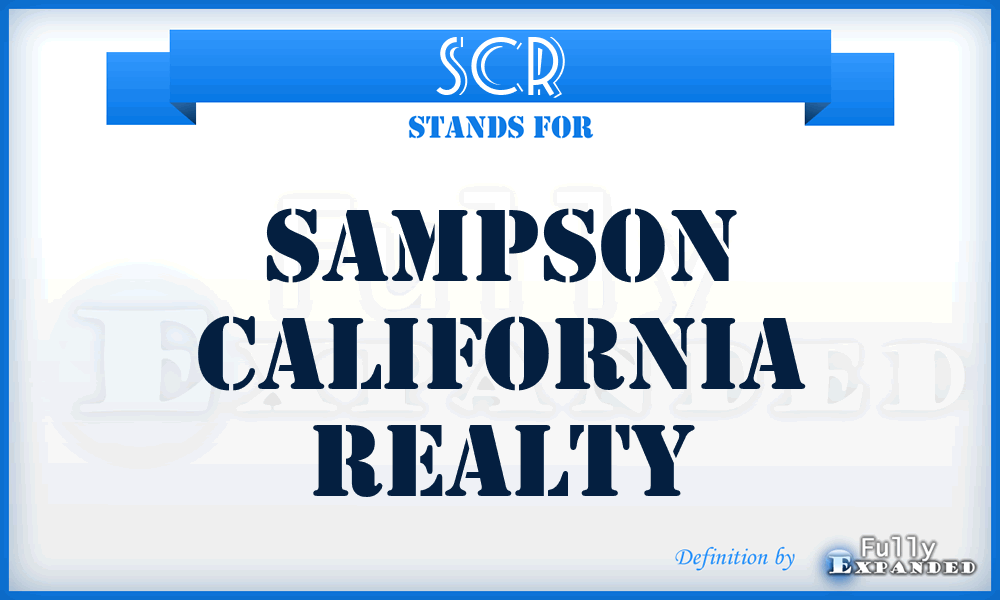 SCR - Sampson California Realty