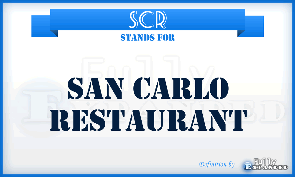 SCR - San Carlo Restaurant