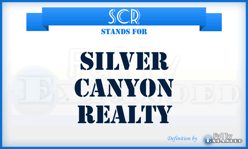 SCR - Silver Canyon Realty
