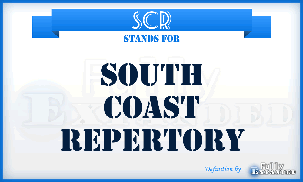 SCR - South Coast Repertory