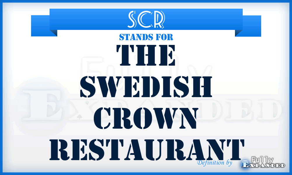 SCR - The Swedish Crown Restaurant