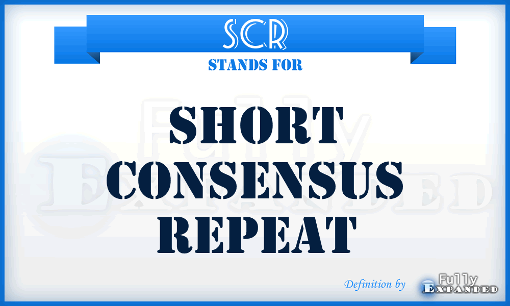 SCR - short consensus repeat