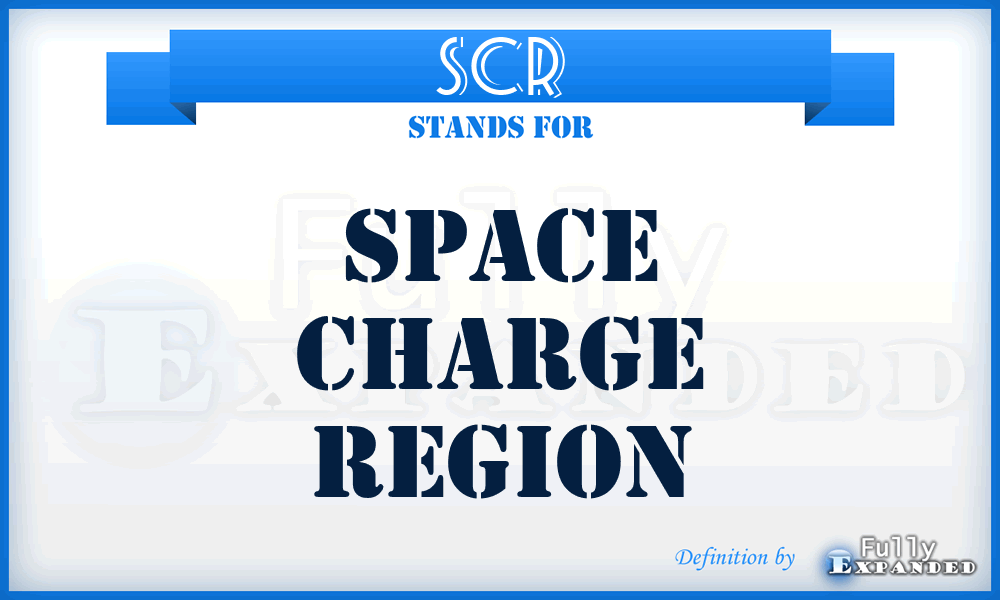 SCR - space charge region