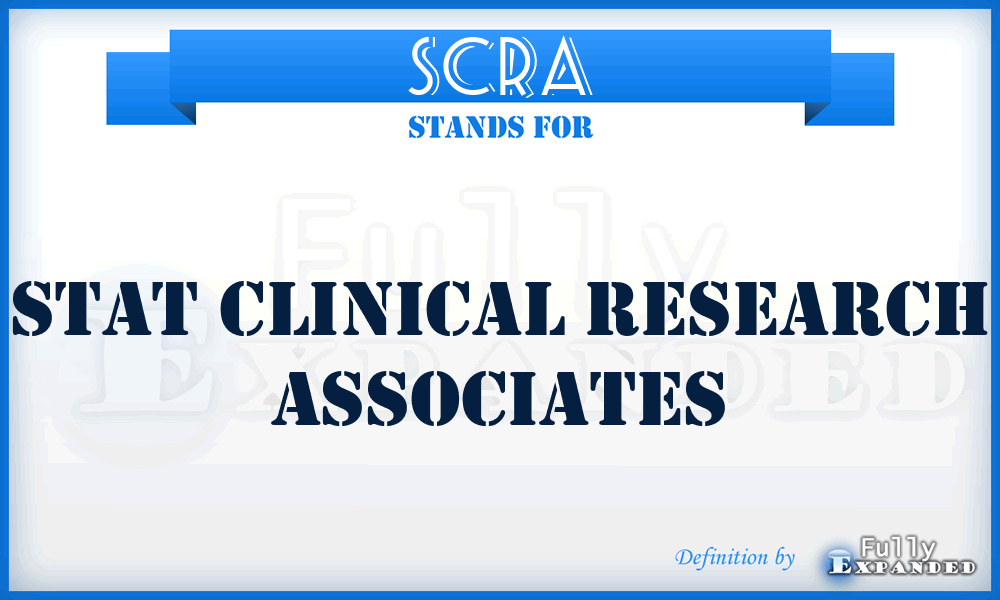 SCRA - Stat Clinical Research Associates
