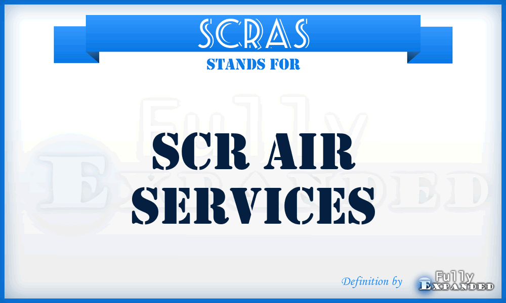 SCRAS - SCR Air Services