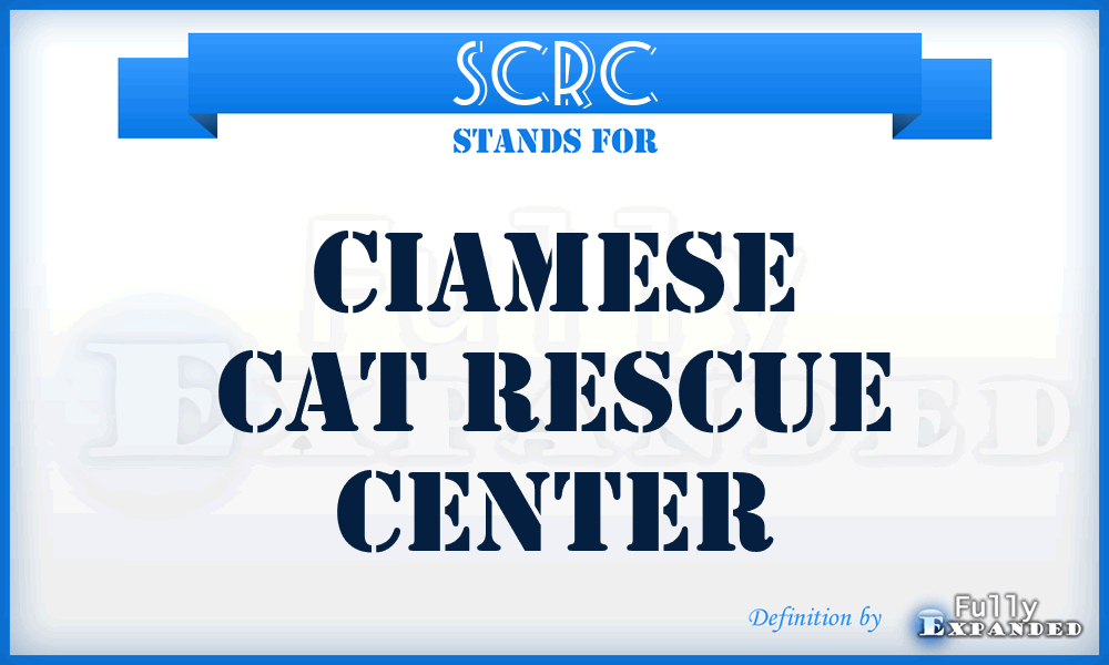 SCRC - Ciamese Cat Rescue Center