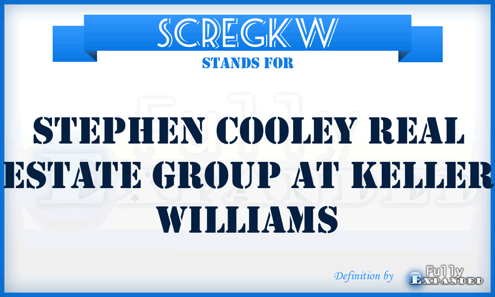 SCREGKW - Stephen Cooley Real Estate Group at Keller Williams