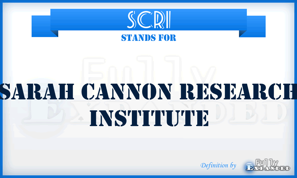 SCRI - Sarah Cannon Research Institute