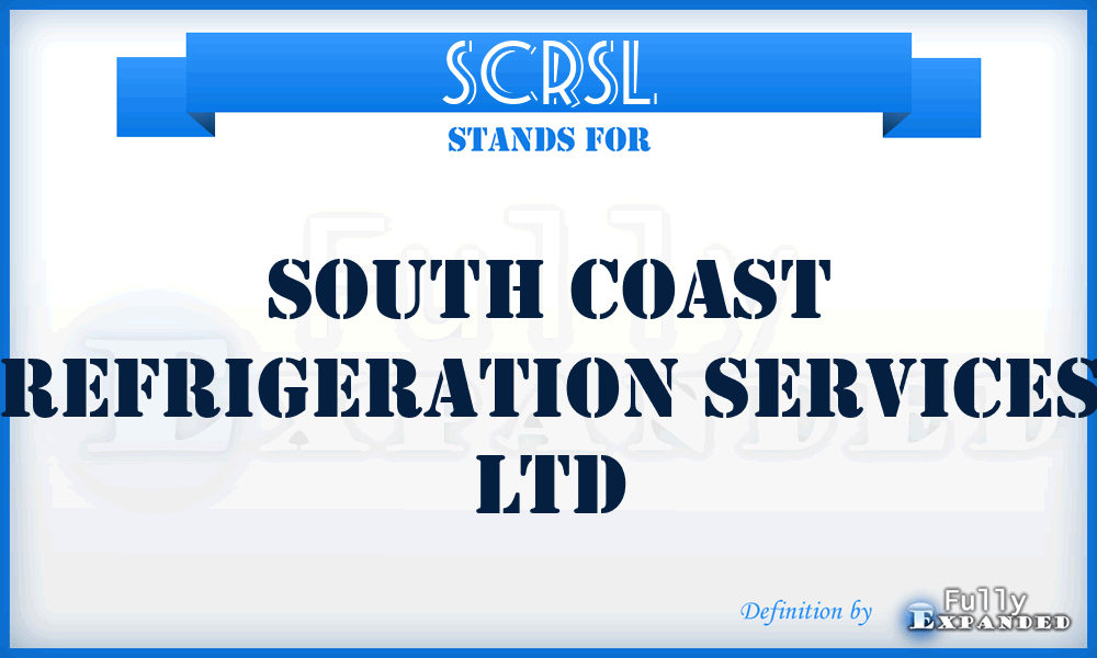 SCRSL - South Coast Refrigeration Services Ltd