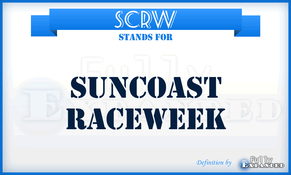 SCRW - SunCoast RaceWeek