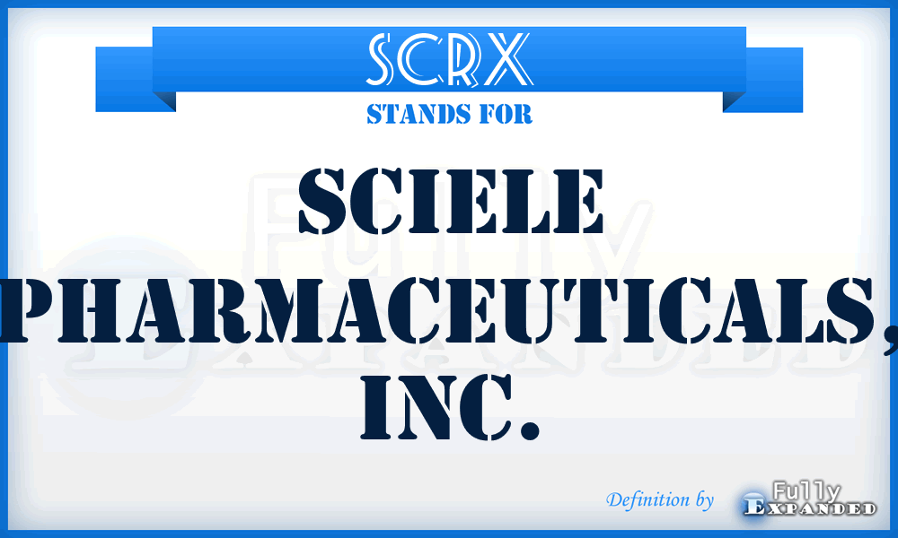 SCRX - Sciele Pharmaceuticals, Inc.