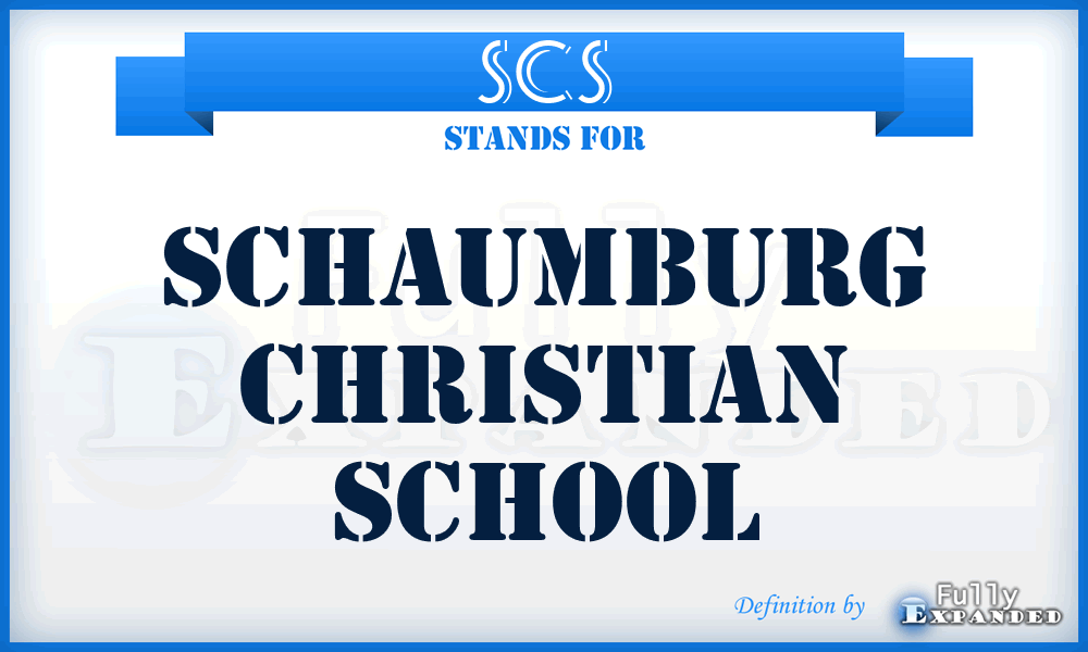 SCS - Schaumburg Christian School