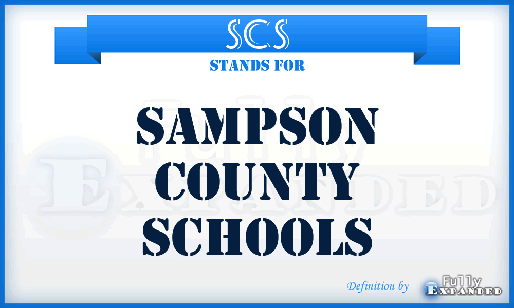 SCS - Sampson County Schools